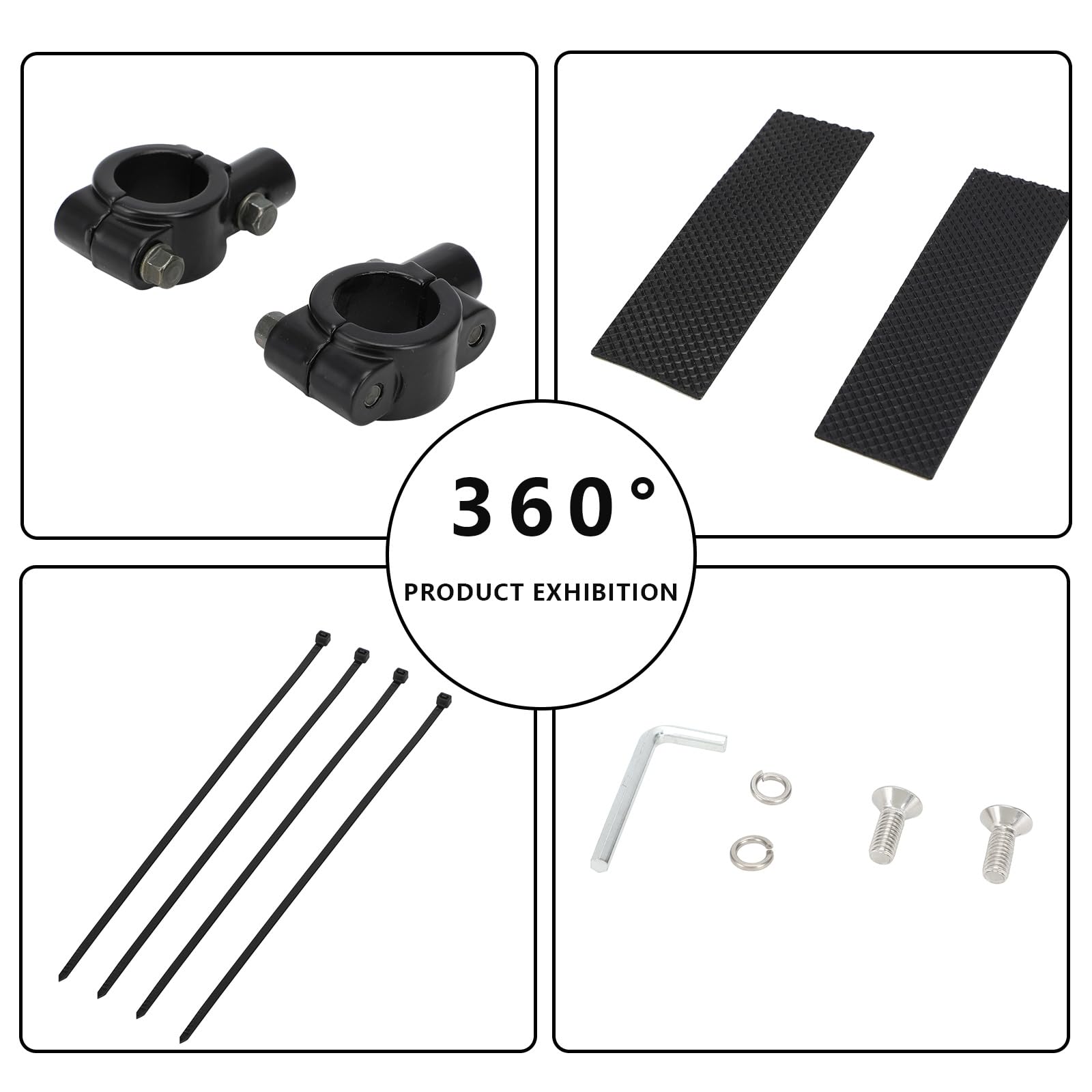 Moto Pit Bike LED Double Rangée Barre Lumineuse 60W 2500Lm pour YZ125 YZ250 CRF230F CRF250R KLX110 RM125 TTR110 WR250F Dirt Bike E-Bike Guidon 7/8 Pouces 50-200 CC
