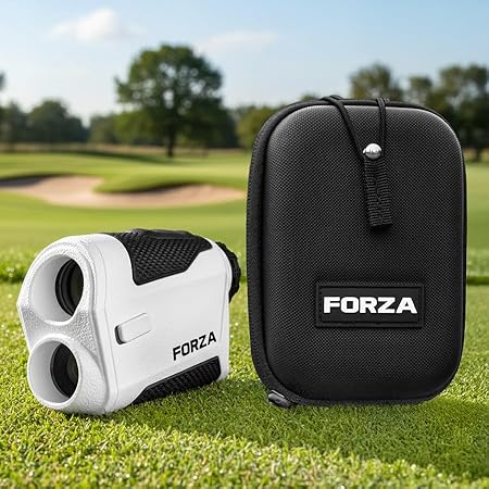 FORZA Golf Rangefinder with Vibration Flag Lock, 3000ft Range, Magnetic Mount, USB-C Charging & Water Resistant - Precision Distance Measuring Device for Golfers