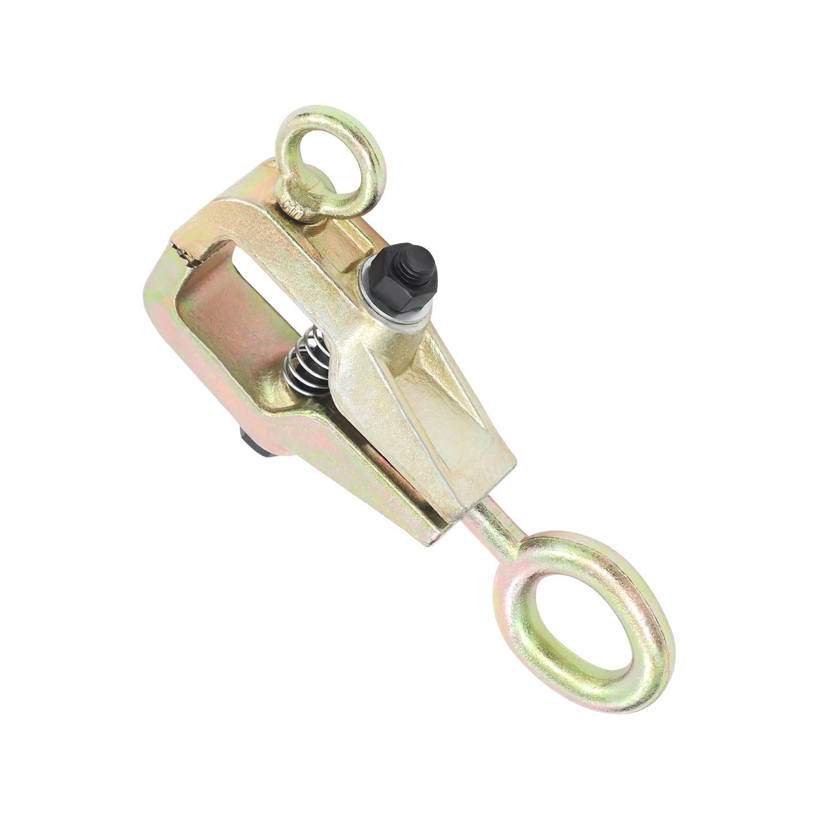 Abrazadera autoajustable de 5 toneladas para carrocería, cierre automático, dorado, 22 x 8,5 cm, para reparación de carrocería y marco