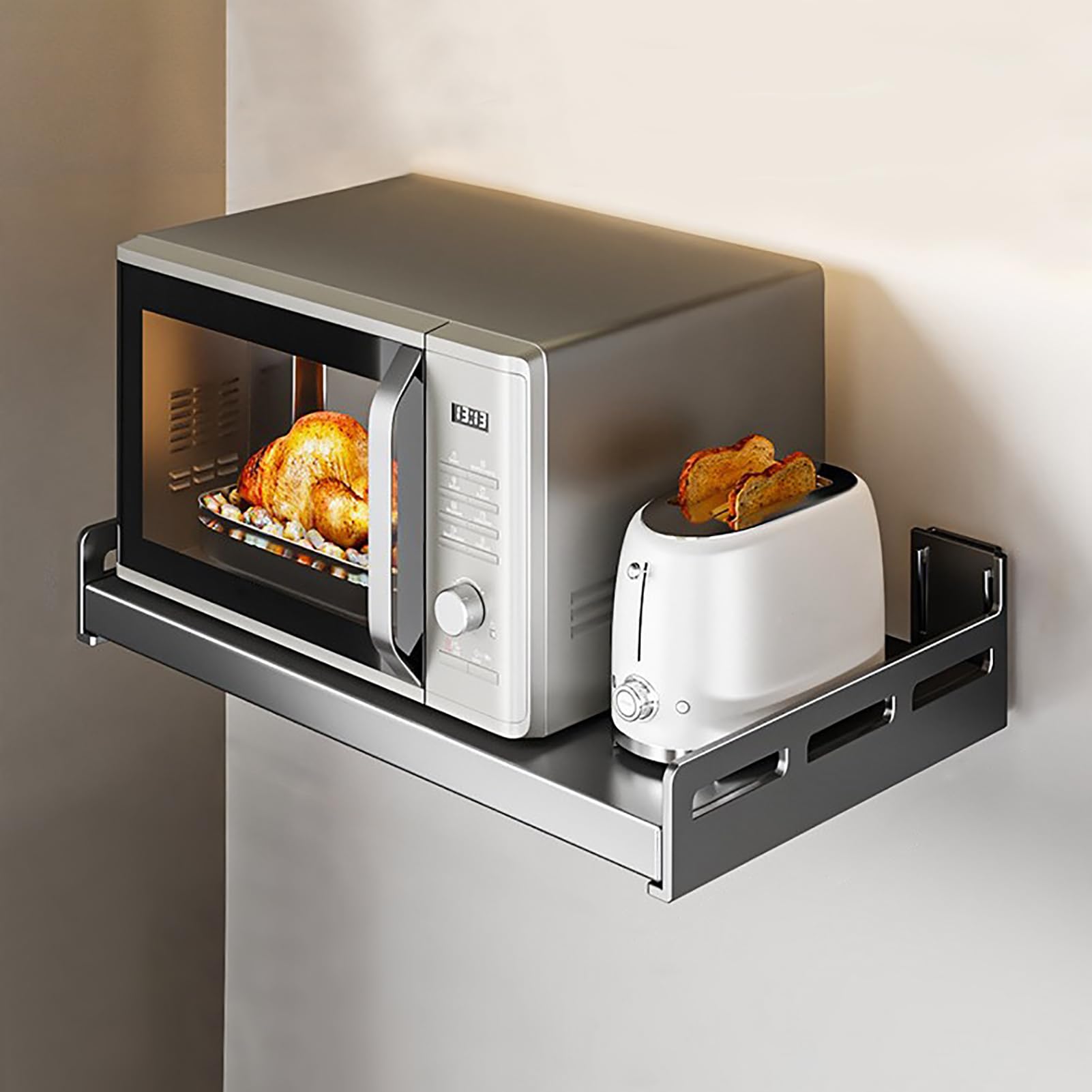 Étagère rangement micro-ondes peu encombrante pour cuisine