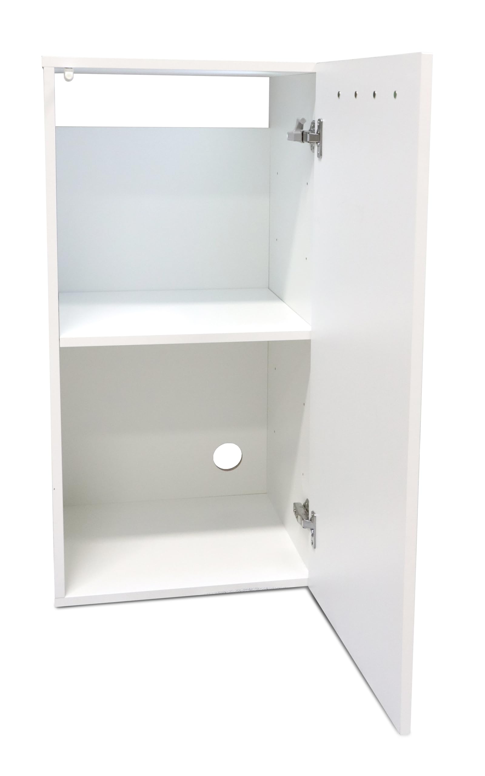 Amtra Halterung Nano Cubo 45 White - Holzschrank für Aquarien, 30 x 30 x 90 cm, weiß, Universalfuß mit Regal, einfache Montage, klassischer und essentieller Stil, passend für Jede Einrichtung