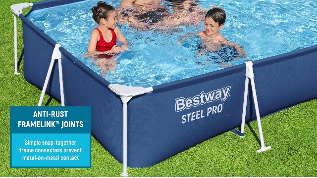 Amazon.com: Bestway Steel Pro 9 Feet 10 Inch x 6 Feet 7 Inch x 26
