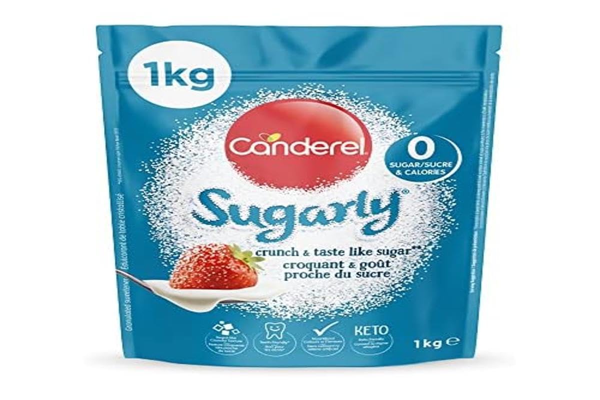 Canderel Sugarly Crunchy Sweetener 1kg - Value Pack - Equivalent to 2kg Sugar