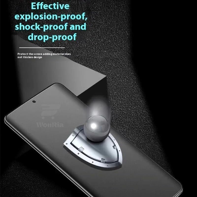 Image of WonRia Pack 1 - Matte Screen Guard Protector Compatible with Vivo T4 Pro 5G Unbreakable Membrane | Flexible TPU Matte Film | Edge to Edge Installation Kit | Transparent