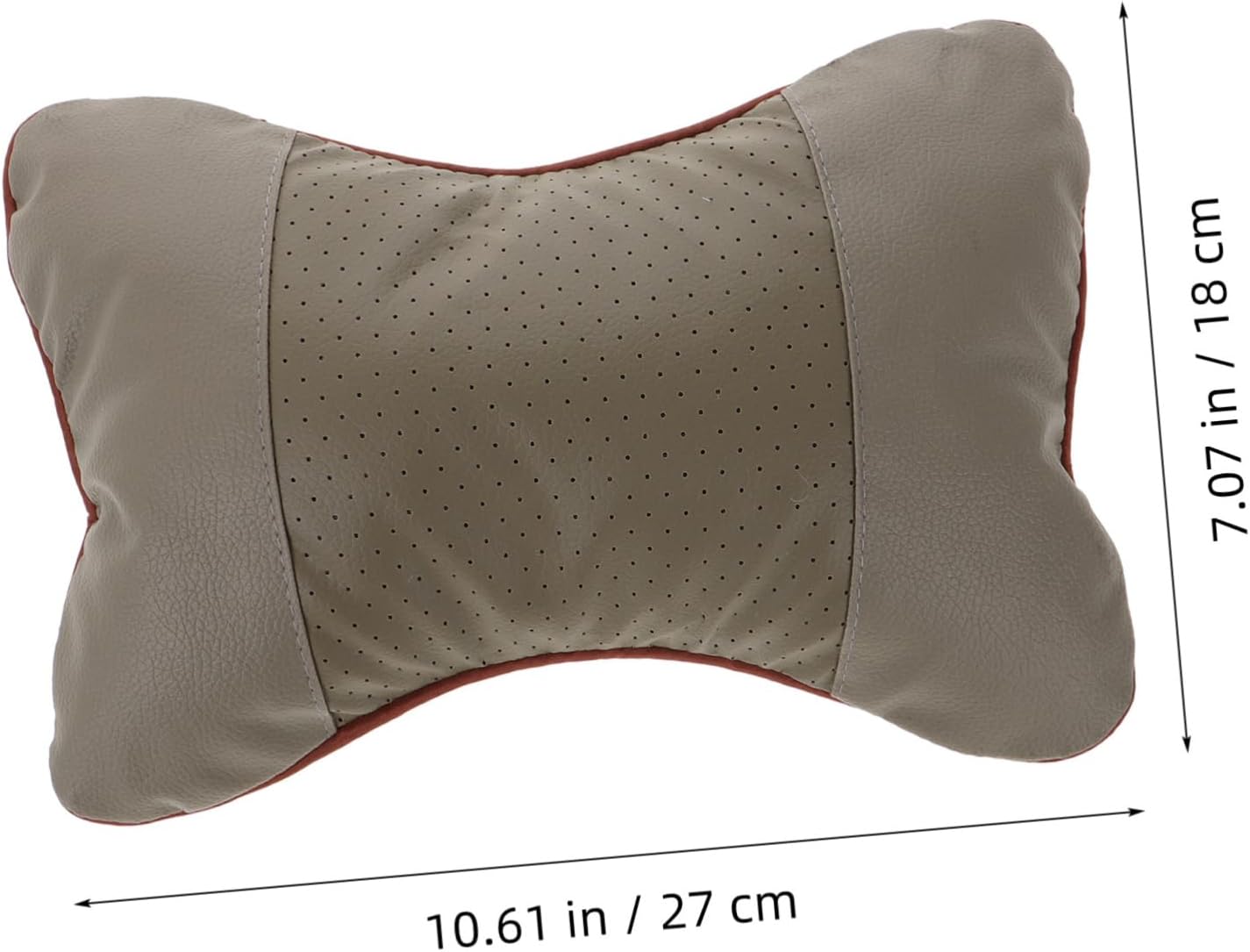 Mikinona Cute Car Neck Pillow for Head Support Dual-Sided Automotive Seat Cushion for Comfortable Sleeping Passenger Seat Breathable Travel Accessory Intelligent Grey