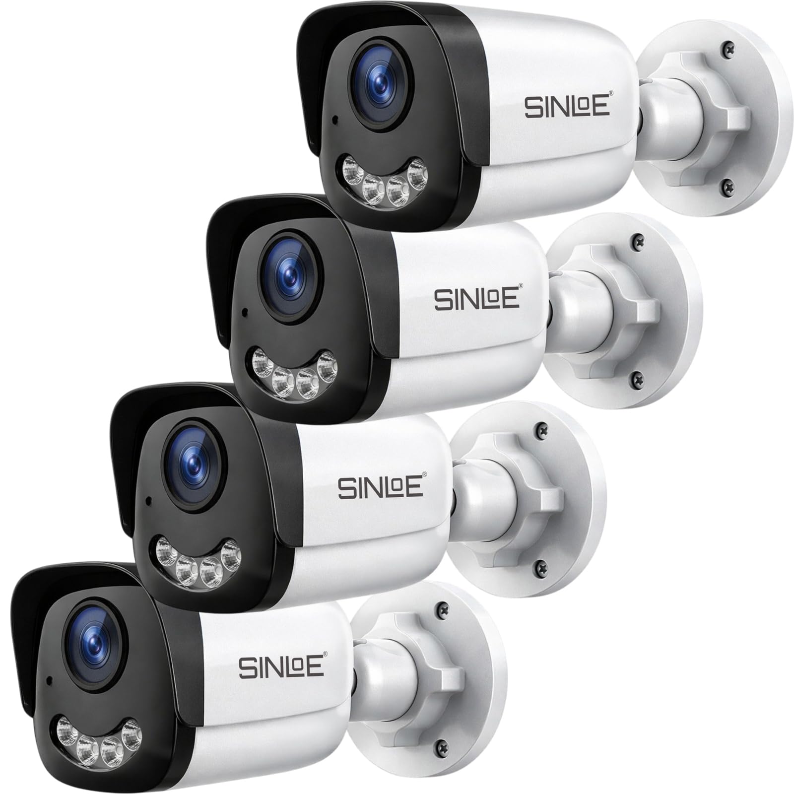 SINLOE Wired 2 MP Color Night Vision Day/Night 24 Hour Full Color Vision 1080P Full HD AHD Weatherproof Bullet Outdoor CCTV Compatible for All 2MP and Above AHD Supporting DVRs, 4 Unit-picture-51