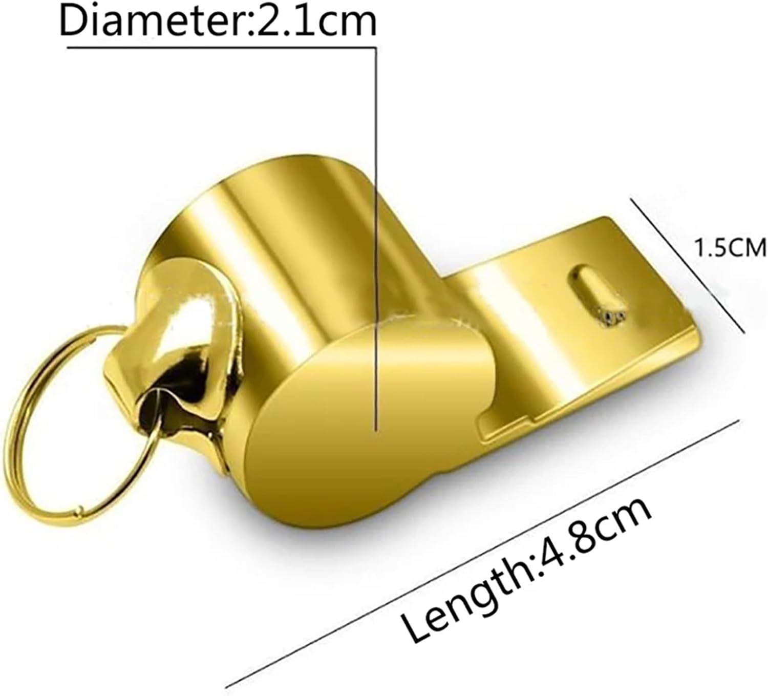 Emergency Whistle 20Pcs Gold Stainless Steel Rope Whistle Hanging Neck Outdoor Lifesaving Whistle