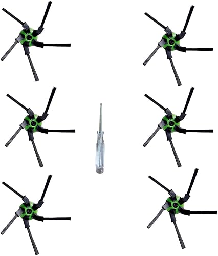 Miniatura 1 de Paquete de 6 cepillos laterales para barrido de bordes, piezas de repuesto para irobot Roomba Serie S, cepillos laterales de repuesto para