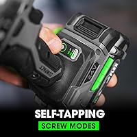 Vista 5 de FLEX FX1331-1A taladro inalámbrico sin escobillas de 24V 1/4-pulgada compacto con modo de tornillo autoperforante, kit con batería de litio de 2.5Ah