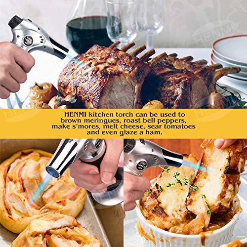 HENMI Küchenbrenner Crème Brulée Brenner Butan Gasbrenner Flambierbrenner Bunsenbrenner Küche für DIY,Gebäck, Desserts… – Bild 5