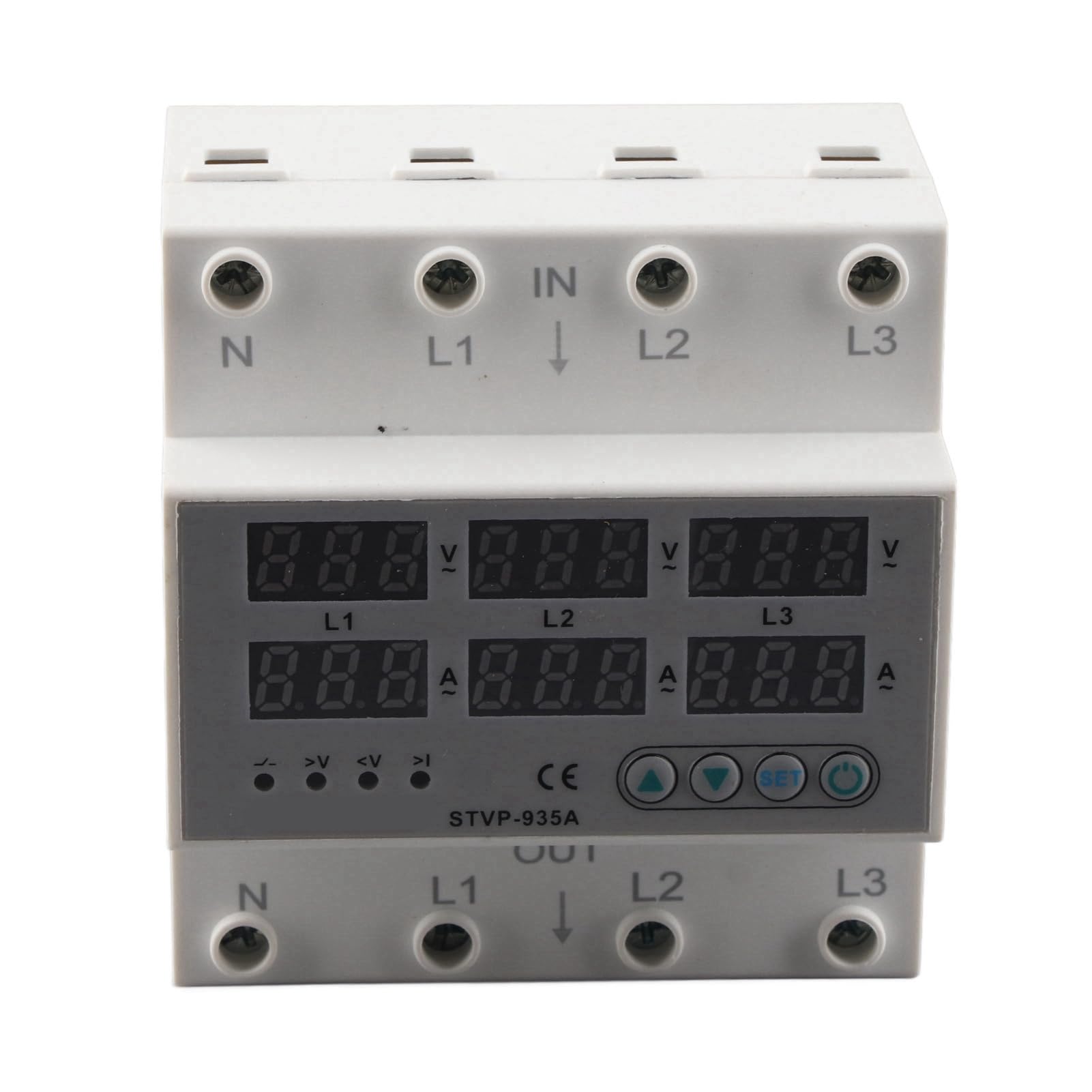 Protector de Corriente de Voltaje Ajustable, AC220V 380V (él apuñaló)