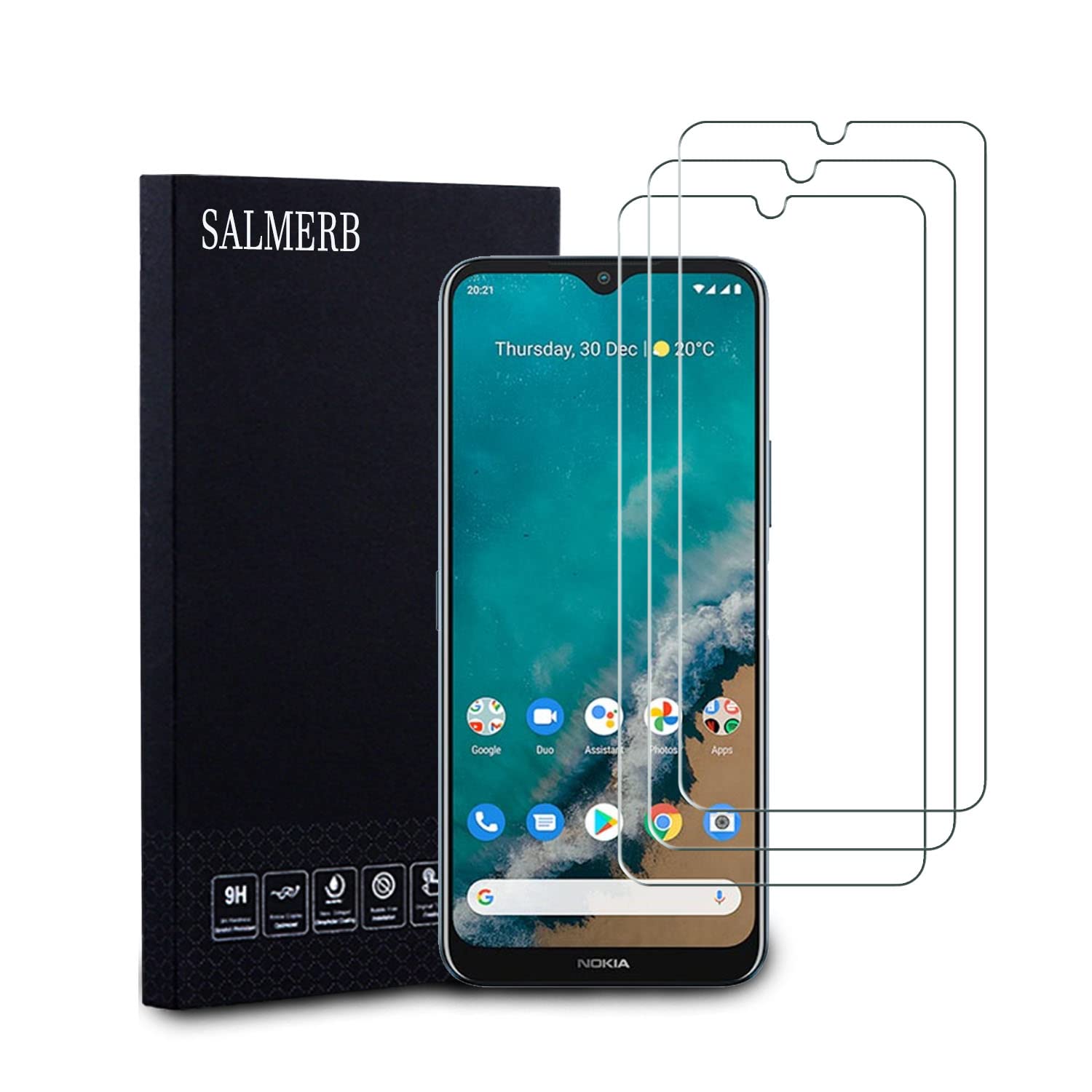 SALMERB Nokia C32 Screen Protectors (3 Pack)