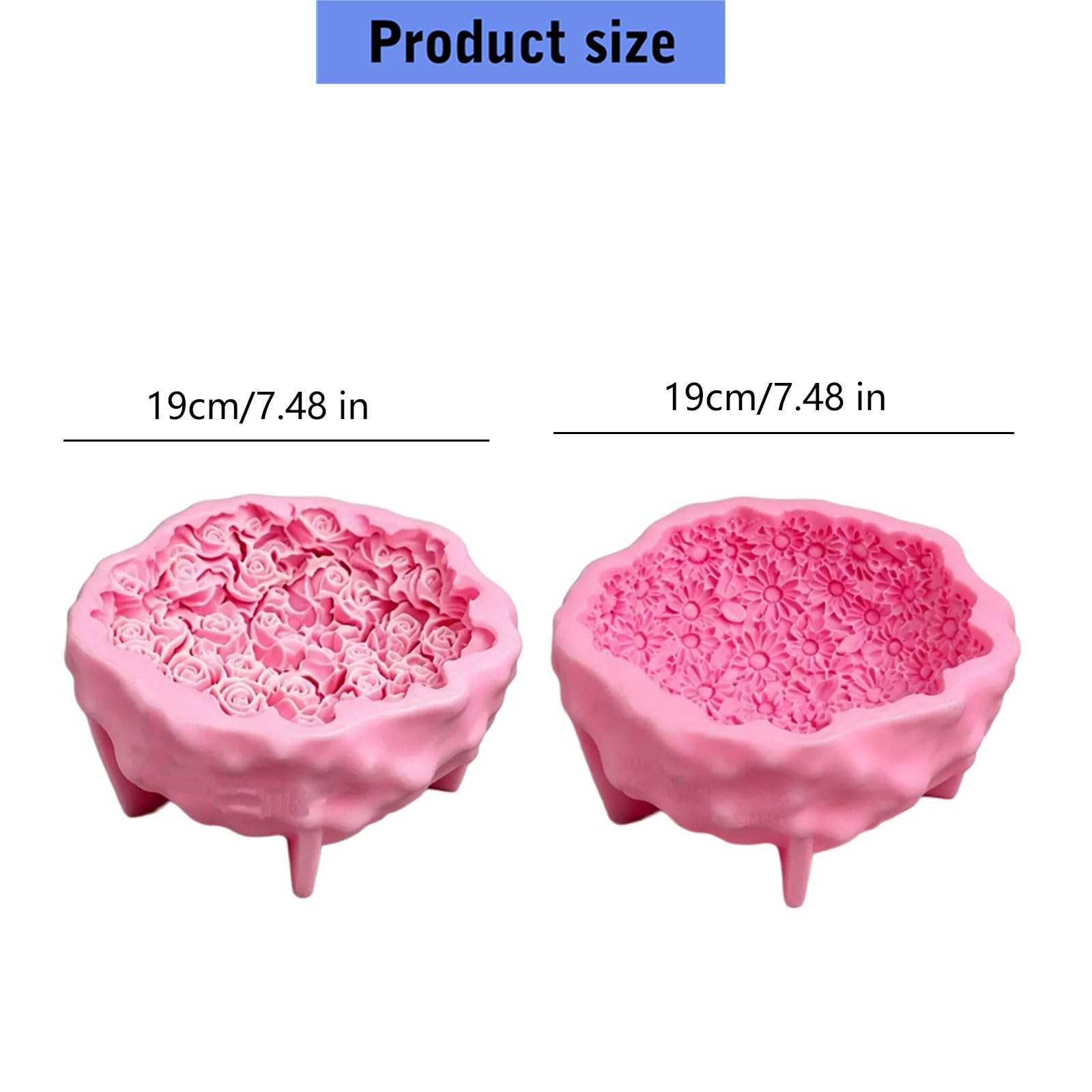 Moule à fleurs en silicone pour créateurs adultes, Roses