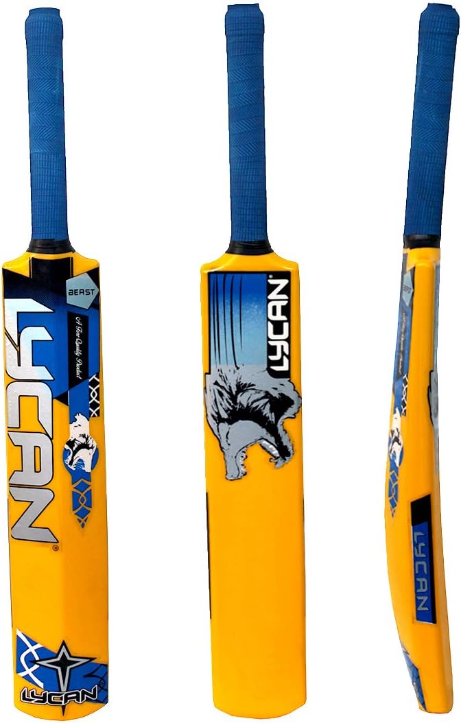 Lycan Beast PVC Cricket Bat for All Age Groups (4 Number for Age 9-11 Year)