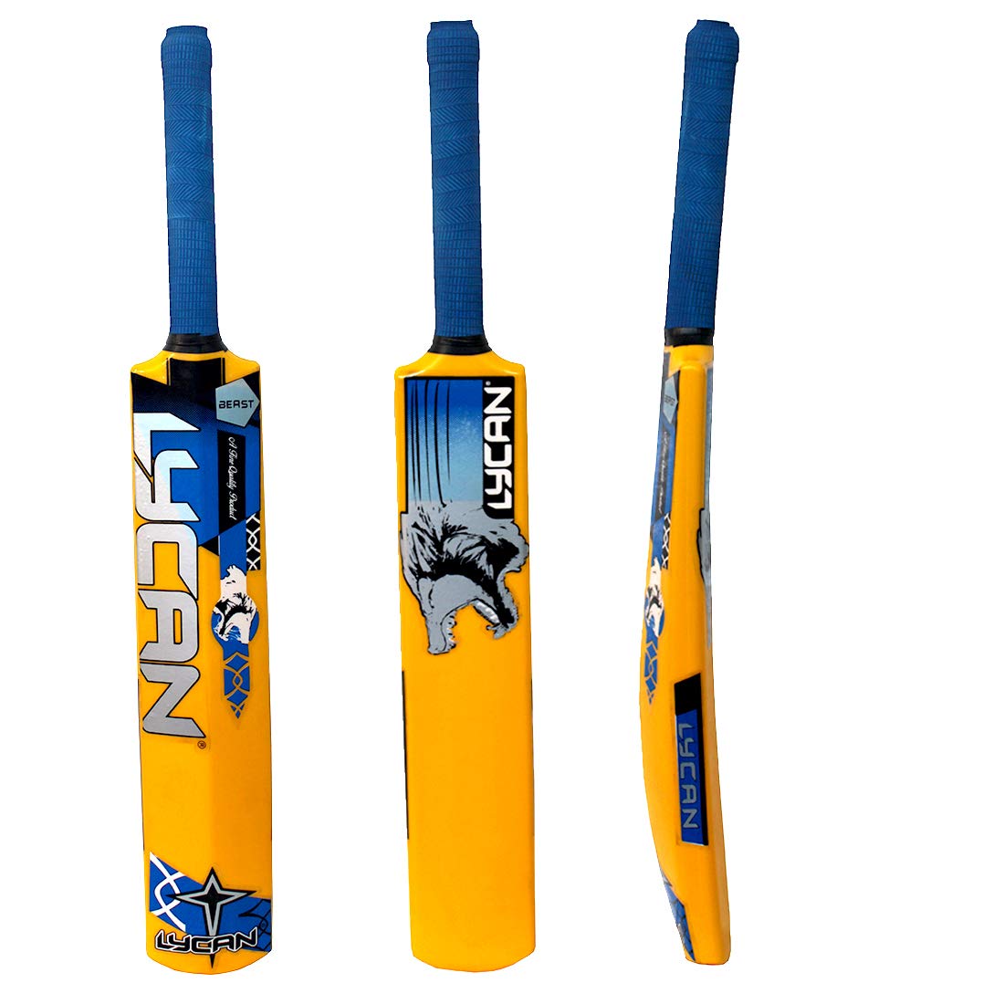 Lycan Beast PVC Cricket Bat, Size 3, for Ages 7 to 8 Years
