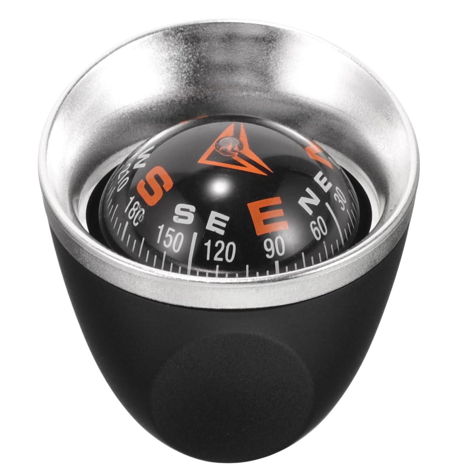 Car Compass Ball for Dashboard, ABS Acrylic Sphere Ornament for Truck Boat