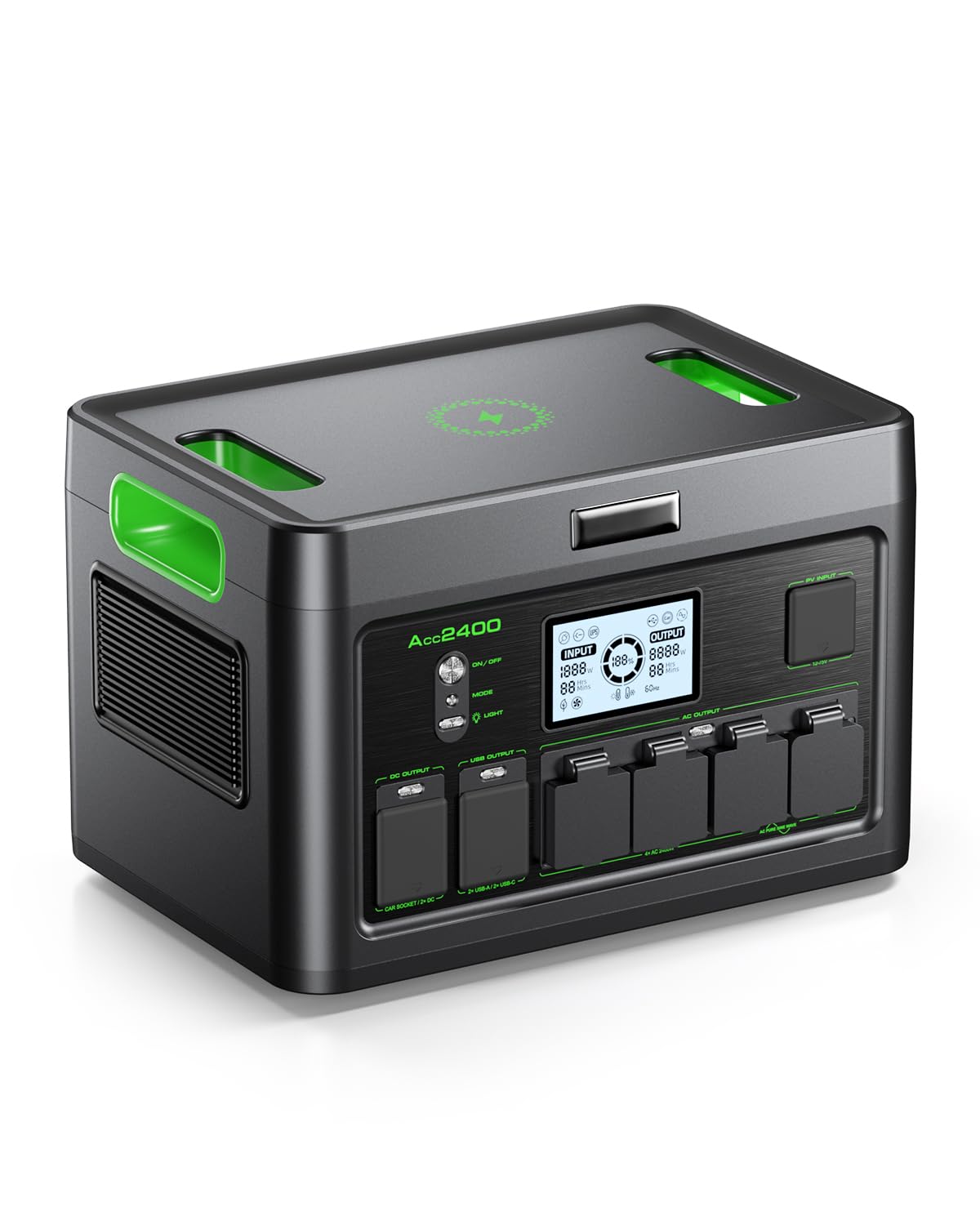 Solar Generator 2400W Portable Power Station for Home Use