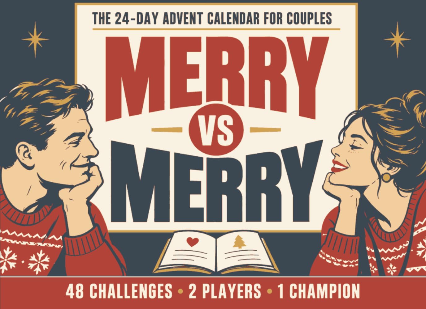 Advent Calendar for Couples: Merry vs Merry: A Christmas Activity Book for Two with 48 Puzzles, Games and Competitive Date Night Challenges (Advent Calendar Books, Band 3)
