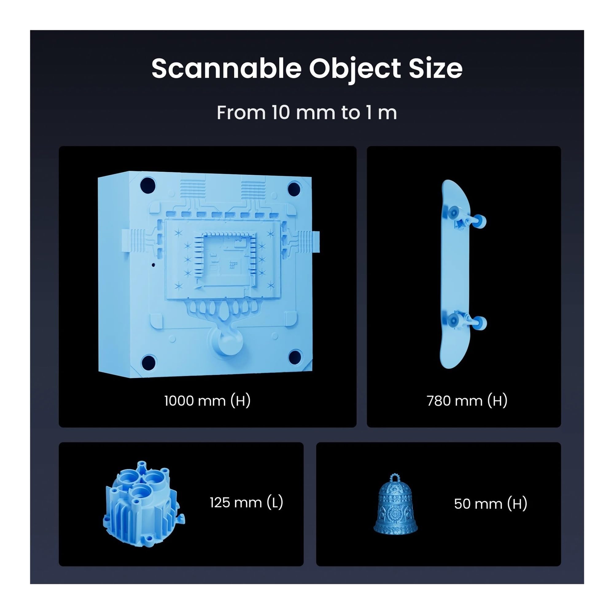 MetroY PRO 3D Scanner For Printer 34 Blue Cross Lines Wireless Handheld Scan 0.01mm Precision For CAD