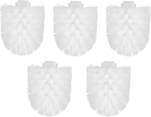 Cabezal de repuesto para cepillo de inodoro, 5 piezas, cabezal de cepillo de plástico, cabezales de cepillo de limpieza de inodoro, bolas de baño,