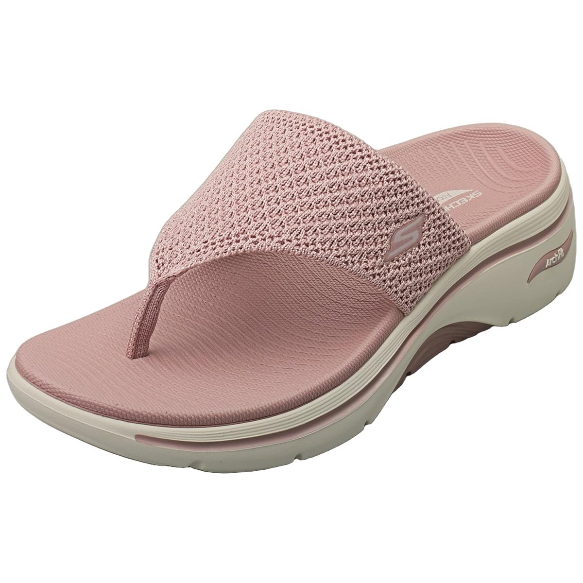 Skechers (8) Go Walk Arch Fit 2.0 Womens Walking Sandals In Mauve