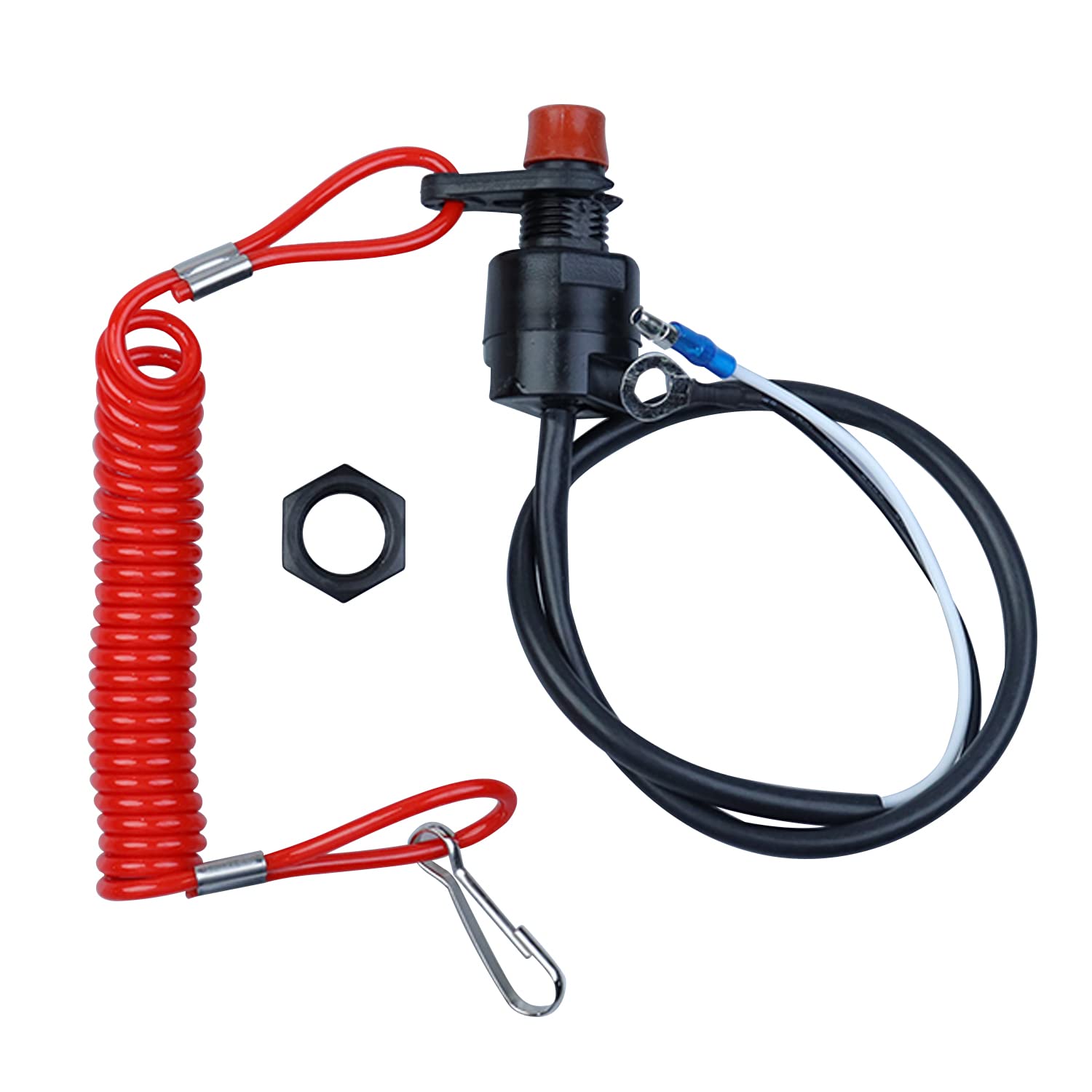 Buy Boat Safety Kill Stop Switch Connector Lanyard Cord with Switch