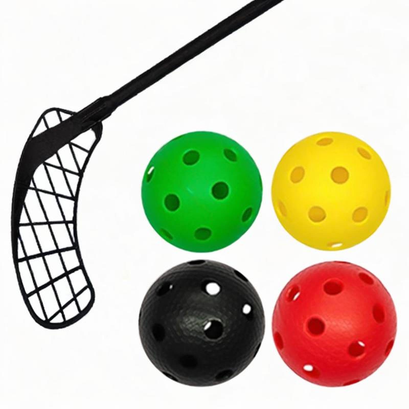4X Balles de Floorball Balles de Compétition Balles de Remplacement Unihockey Balles de Floorball pour Les Athlètes Professionnels d'Entraînement de