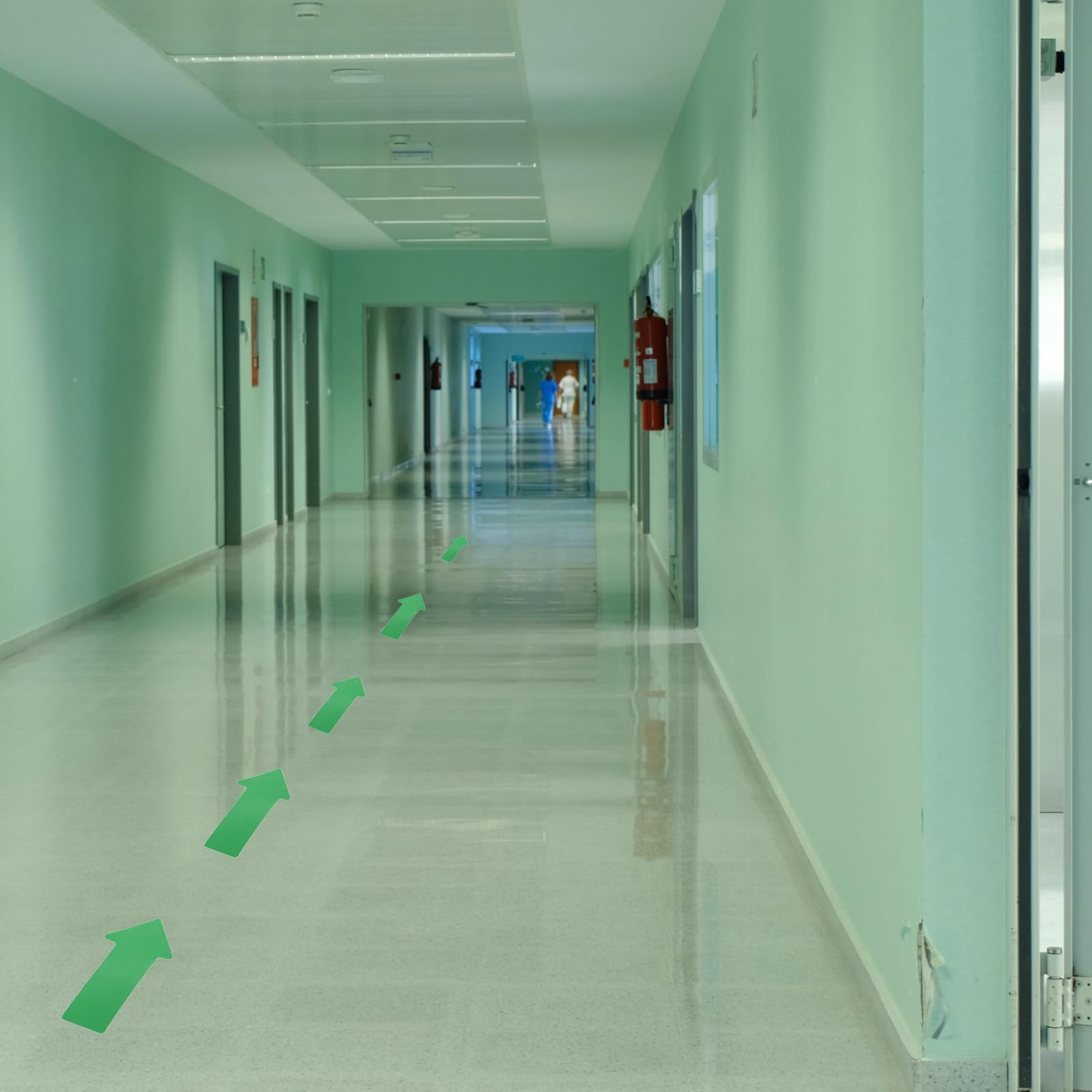 200 Frecce Adesive Per Pavimento - PVC Nero, 152x76 Mm, Indicatori Direzionali - Foto 3