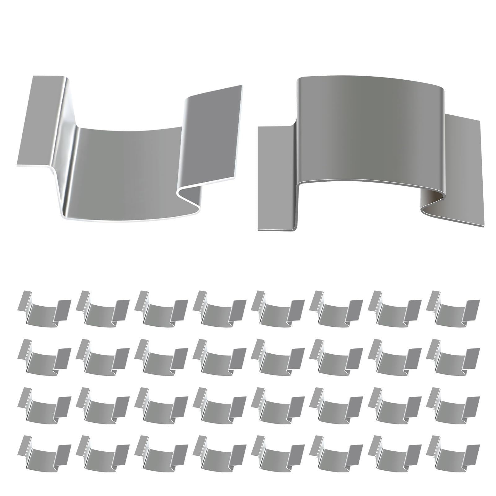 Greenhouse Glass Clips 50pcs for Home Garden Greenhouse Glass‘G' Clips Made of Stainless Steel An Essential Accessory for your Repairs
