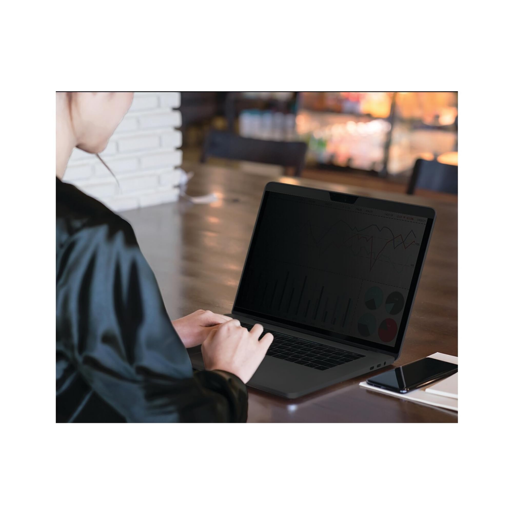 Kensington K58306WW – Filtro Magnético De Privacidad MagPro Elite Para MacBook Air 15” (2023+), Ángulo ±30°, Reducción De Luz Azul, Reversible Mate/Brillo, Sin Adhesivo, Con Recorte Para Webcam