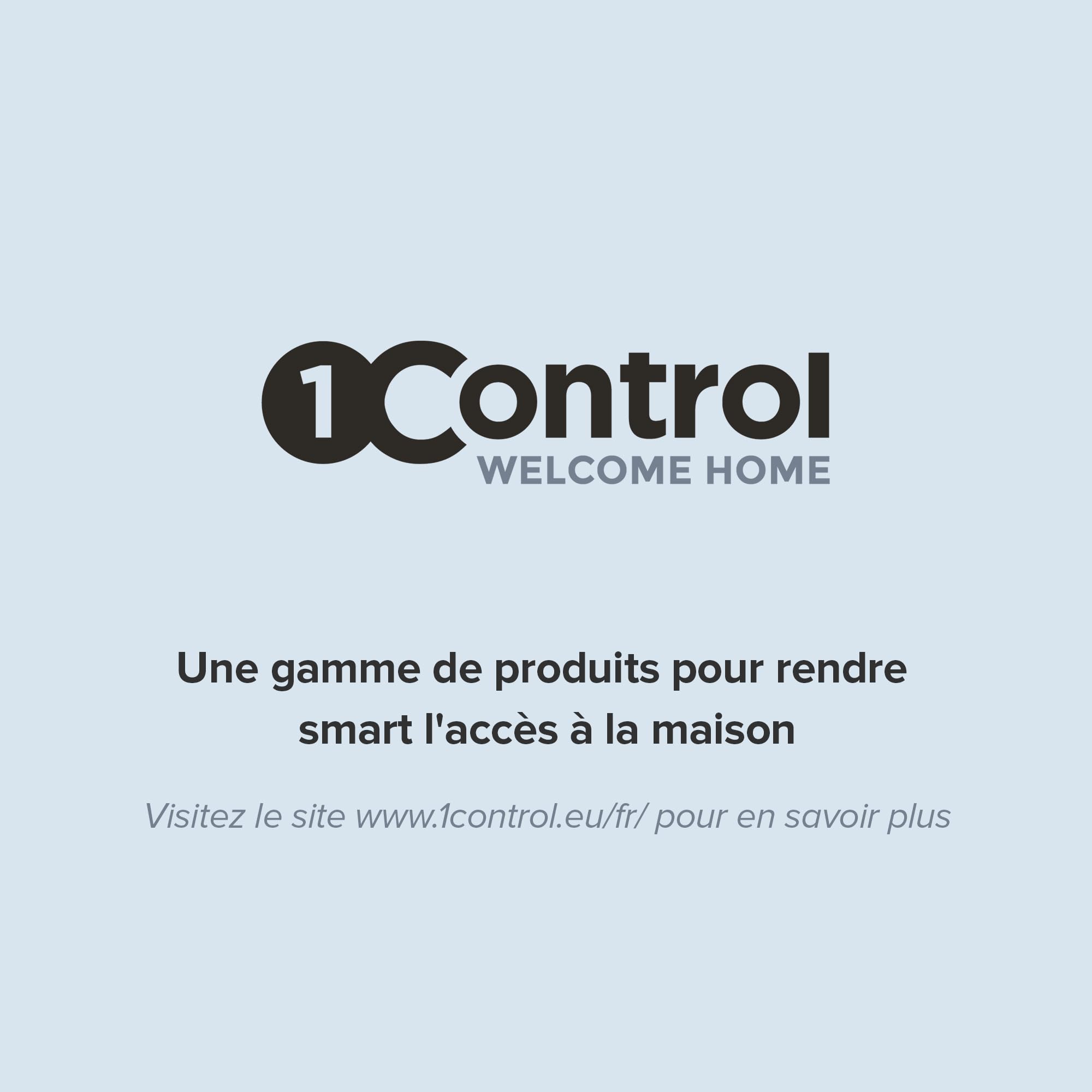 1Control PAD, Clavier intelligent Sans Fil pour ouverture par Code PIN, compatible avec Portails et Garages commandés par Télécommande, Wireless et Bluetooth, 2 portails et 4 PIN, fabriqué en Italie