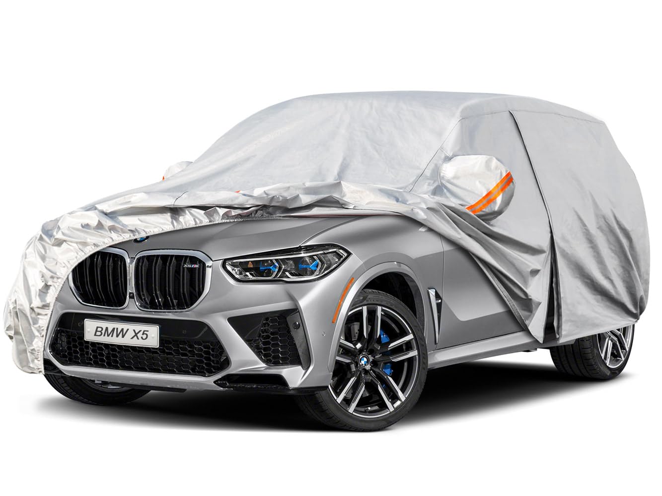 Kayme Funda Coche Exterior, Compatibles con Toyota Yaris (1999-2025), Cubierta para Coche Impermeable Transpirable Anti-UV Antipolvo de 6 Capas, Cubre Coche con Cremallera y Forro de Algodón. — view 9