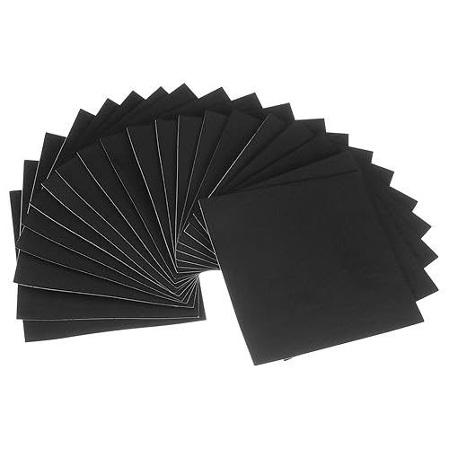 uxcell 20 hojas de acolchado de espuma adhesiva de 1/16 pulgadas de grosor x 6 pulgadas de largo, hoja cuadrada de espuma EVA, autoadhesivas,