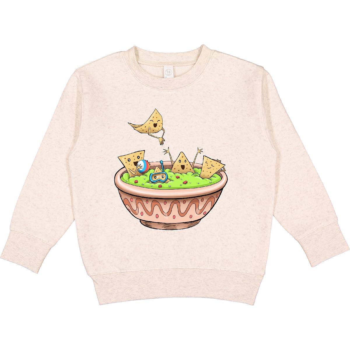 inktastic Nachos Partying in Guacamole Toddler Sweatshirt 7 Natural Heather 376de