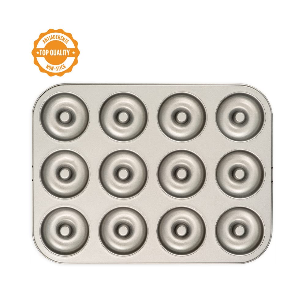 DECORA 0070041 STAMPO ANTIADERENTE 12 CIAMBELLE Ø 7 CM - 35,5 X 26,5 X 2,5 H CM