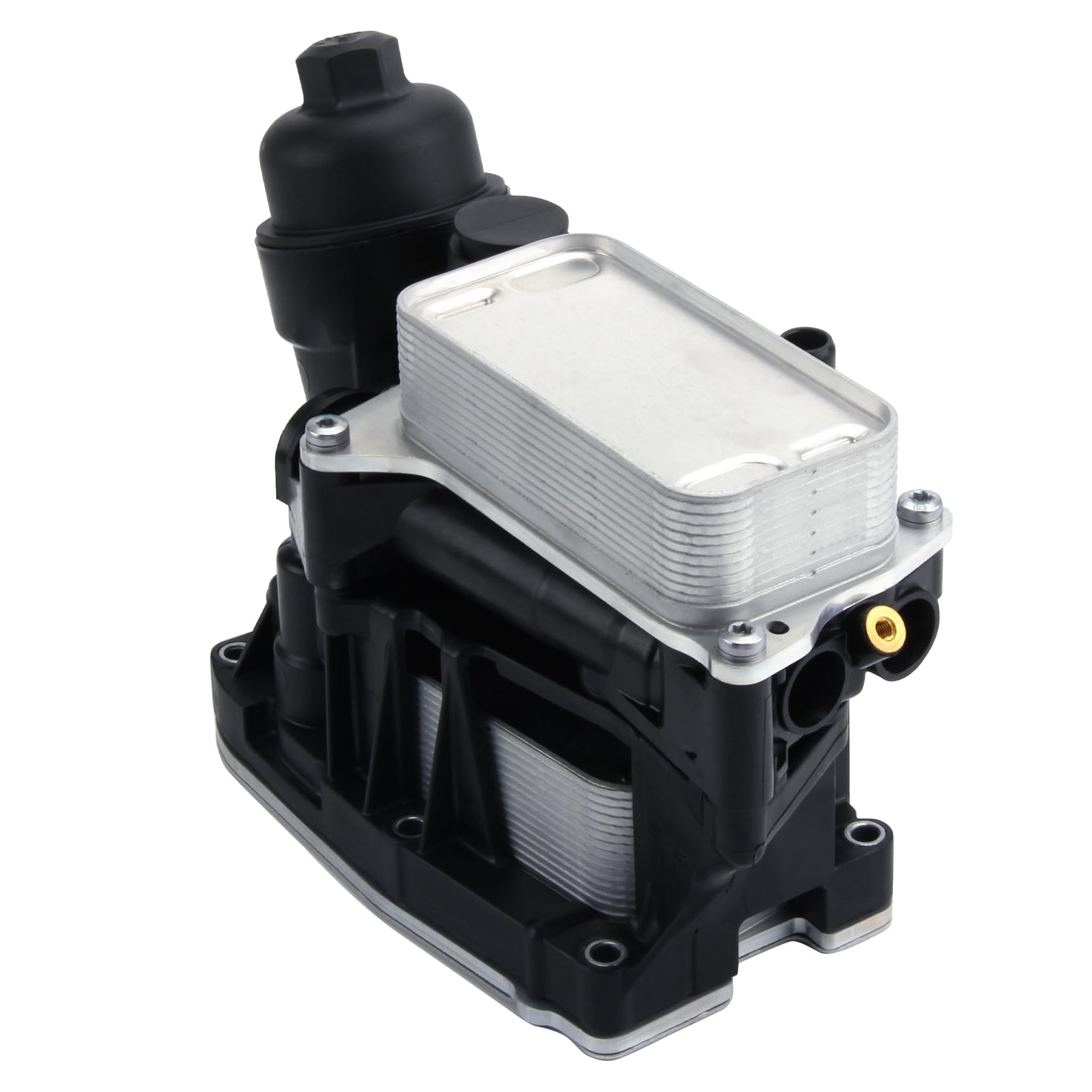 DOCAS Refroidisseur d'huile à moteur 11428507697 11428507694 compatible pour 1er F20 F21 2er F22 3er E90 F30 F80 E93 5er F10 F18 F11 X1 X3 X5 E84 F15 F25
