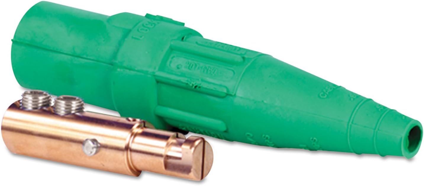 E1016-8350 J Series E1016 Plug, Cam-Lok Single Pole Connector, Double Set Screw Male, 1/Box