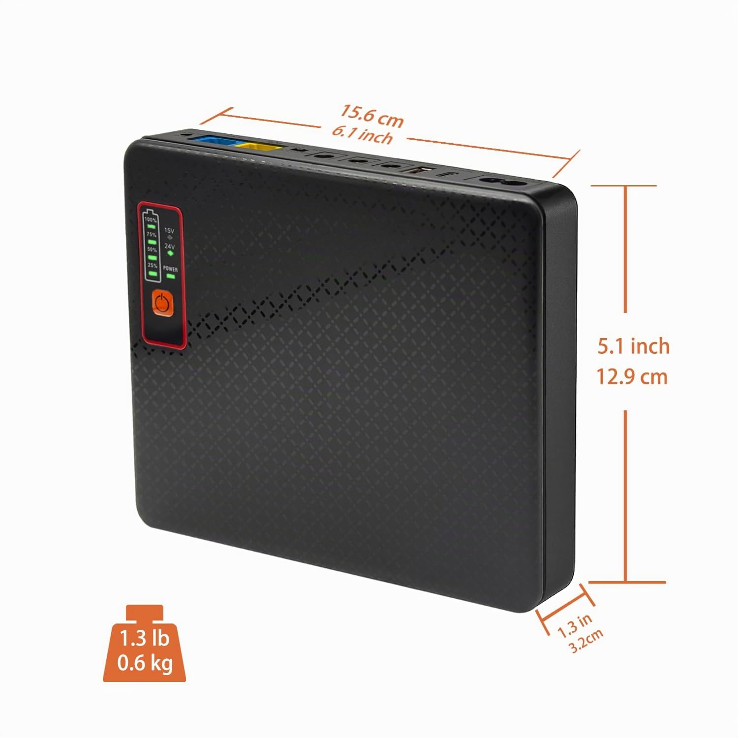 Mini UPS Onduleurs 20800mAh(62Wh) 12V⎓1,5A USB 5V⎓2A Mini Onduleurs Routeur Modem