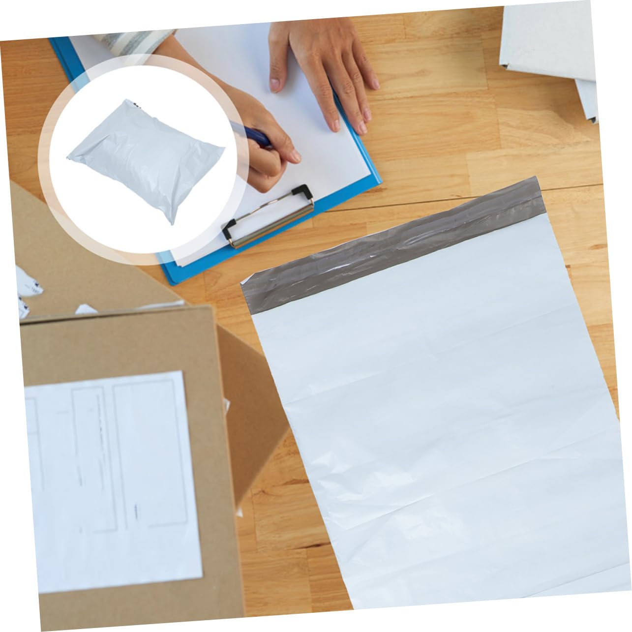 NUOBESTY Postaux À Déchirer 100 Pièces D'emballage Pour Vêtements De Courrier Auto-scellants D'expédition