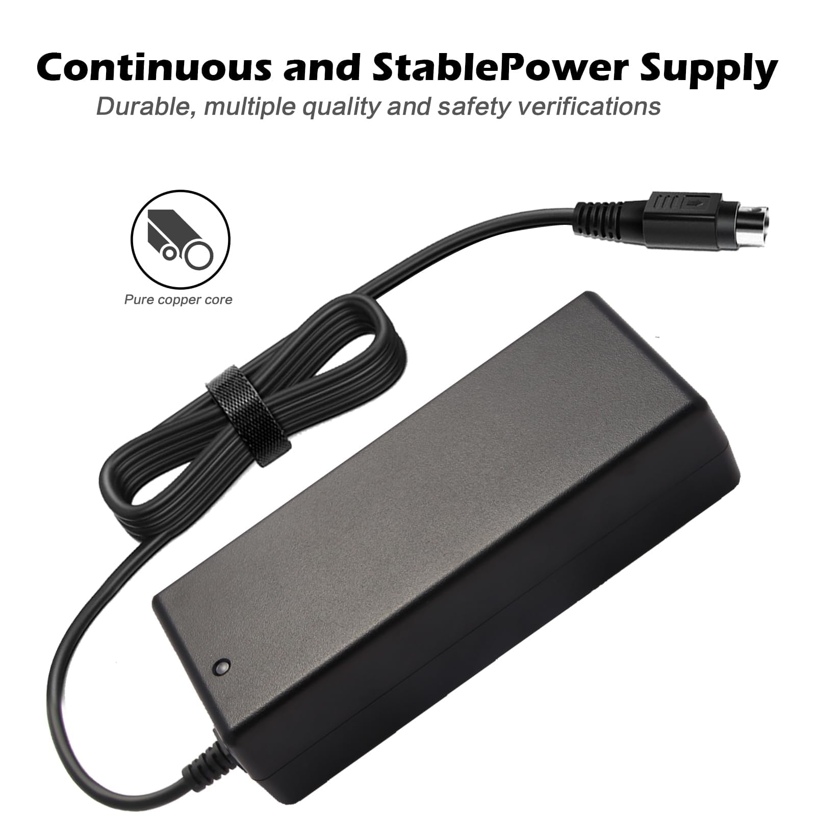 DC12V 8.33A - 10A Adaptateur secteur 4 broches pour Synology Disk Station 4-Bay DS410 DS416 DS418 DS918+ DS923+ DS410j DS411 DS411J DS412 DiskStation Network Storage NAS Server 12V 120W alimentation