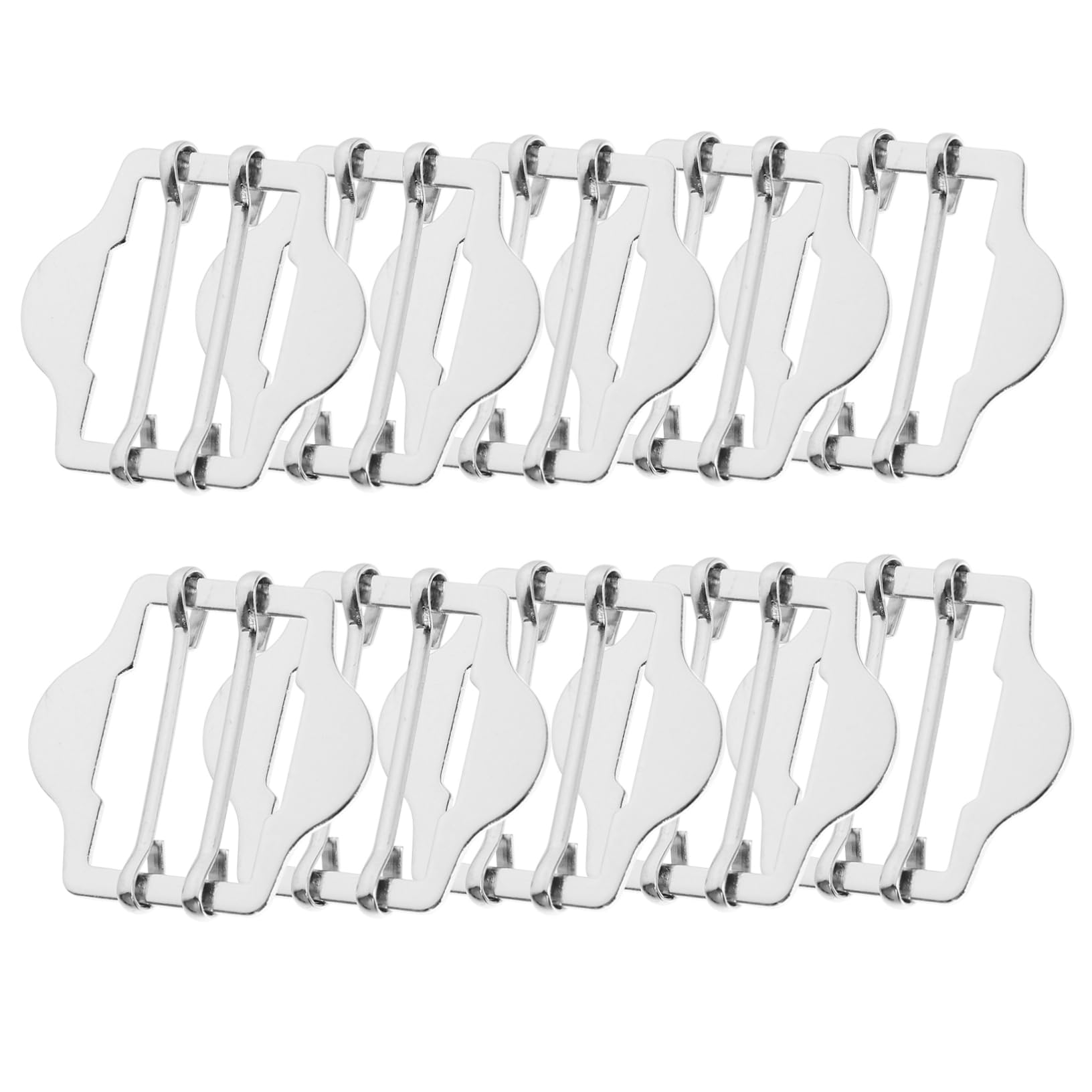 STOBOK 10Pcs Metal Vest Buckles