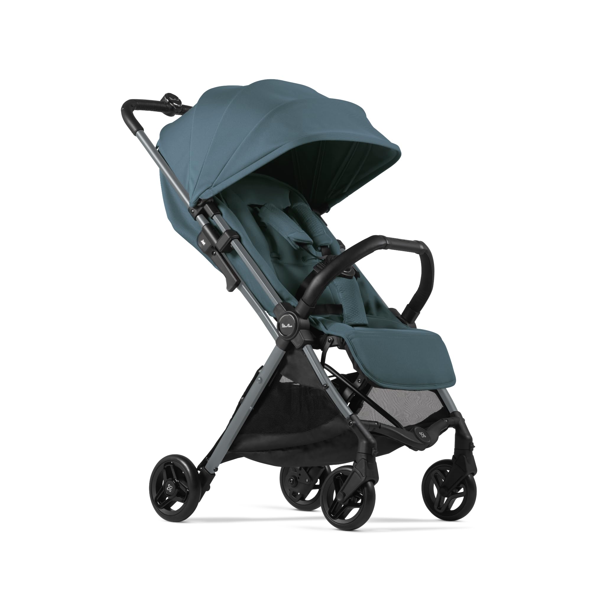 Jet 5 - Full Size Cabin Approved Infant & Toddler Travel Stroller - Lightweight, Compact & Easy to Fold, with All-Terrain Wheels and One Hand Full Flat Recline, Mineral