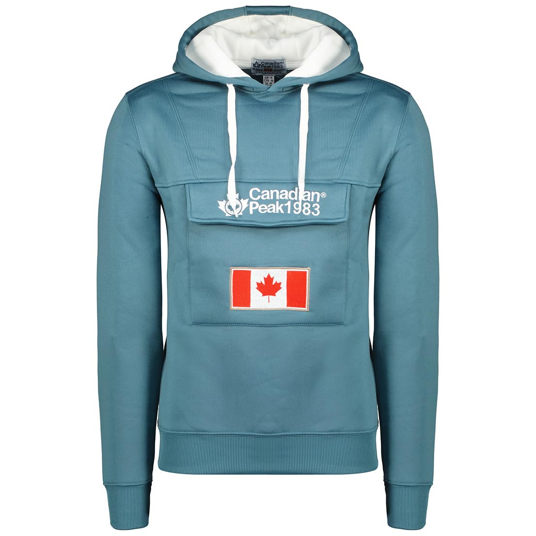 Canadian Peak Galapagos Men - Sweat Homme Capuche Poche Kangourou - Vêtement Sweatshirt Hoody Chaud Manches Longues - Pull Hommes Printemps Ete Automne Hiver (Petrole XL)