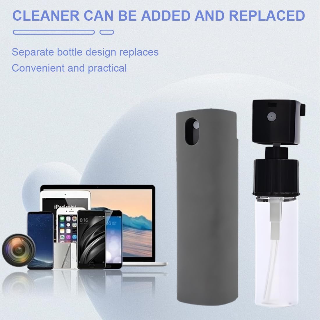 Kit Pulizia Schermi 3 Pezzi - Spray E Panno Microfibra Per Telefoni, PC E TV - Foto 3