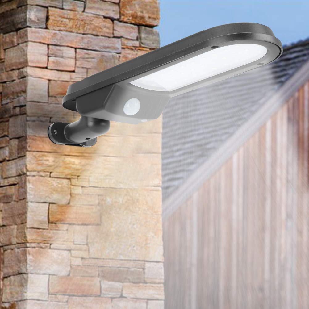 Bicaquu LED Wall Light, Energy-saving Durable Wall Solar Light, for Courtyard Garden Patio Yard
