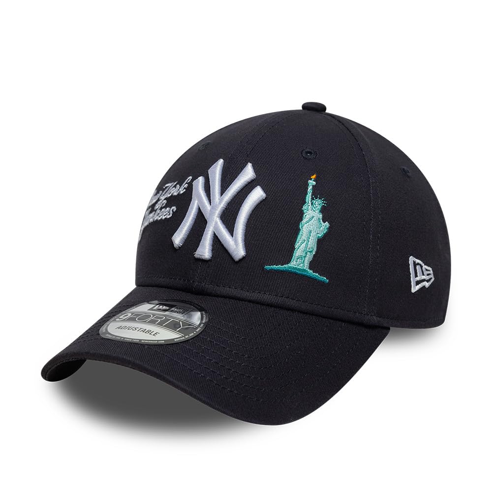 New Era Adult's 9Forty City Icon Statue of Liberty MLB New York Yankees Baseball Cap Hat Navy