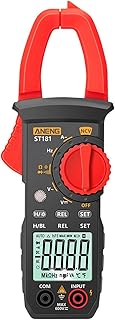 ST181 4000 Contagens Alicate Amperímetro Digital AC 400A Multímetro Automático com Luz de Fundo Medidor de Tensão Alicate Amperímetro NCV Teste Amperímetro Medidor Universal Medidor de Alicate Amperímetro Digital AC