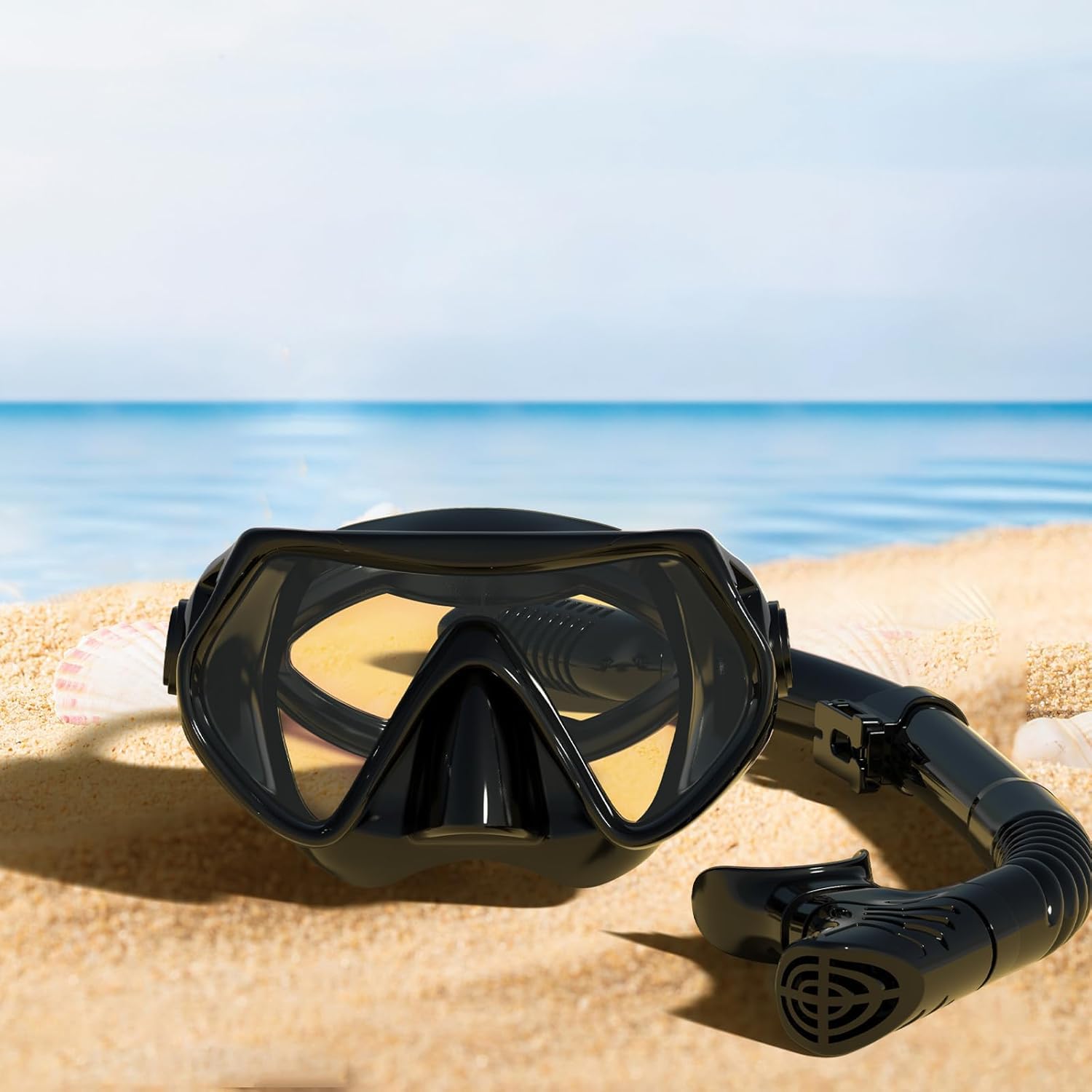 JRing Zestaw do snorkelingu dla dorosłych, okulary do nurkowania i Dry zestaw do snorkelingu, ochrona przed przeciekaniem i zaparowaniem, maska do nurkowania dla mężczyzn i kobiet