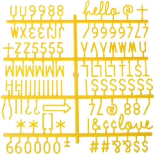 Miniatura 2 de QUQUTWO 4 unidsset caracteres para números de tablero de letras de fieltro para tablero de letras cambiable negro