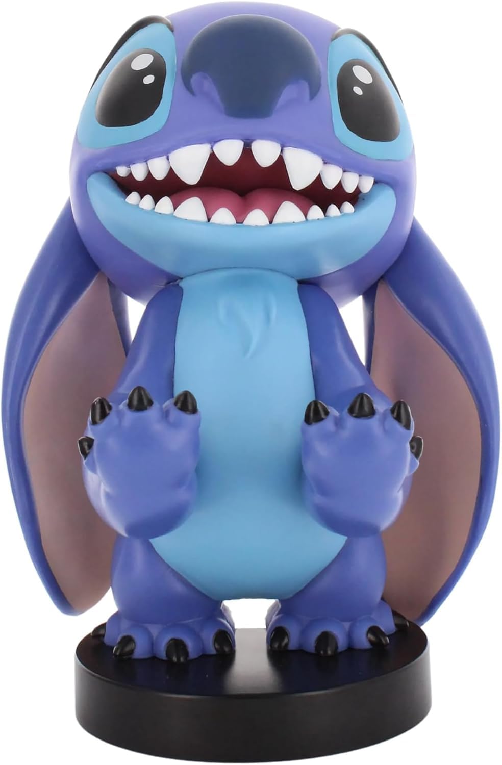 Exquisite Gaming: Lilo & Stitch: Smiley Stitch - Controller originale Cable Guys e supporto per telefono, supporto per dispositivo da collezione, personaggio con licenza ufficiale
